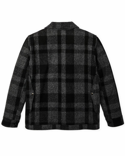 Filson Classic / 1940s Mackinaw Wool Cruiser Jacket - Charcoal / Black Heritage Plaid