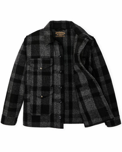 Filson Classic / 1940s Mackinaw Wool Cruiser Jacket - Charcoal / Black Heritage Plaid