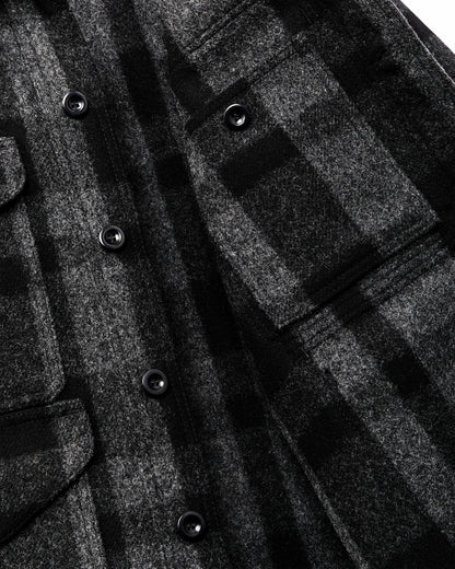 Filson Classic / 1940s Mackinaw Wool Cruiser Jacket - Charcoal / Black Heritage Plaid
