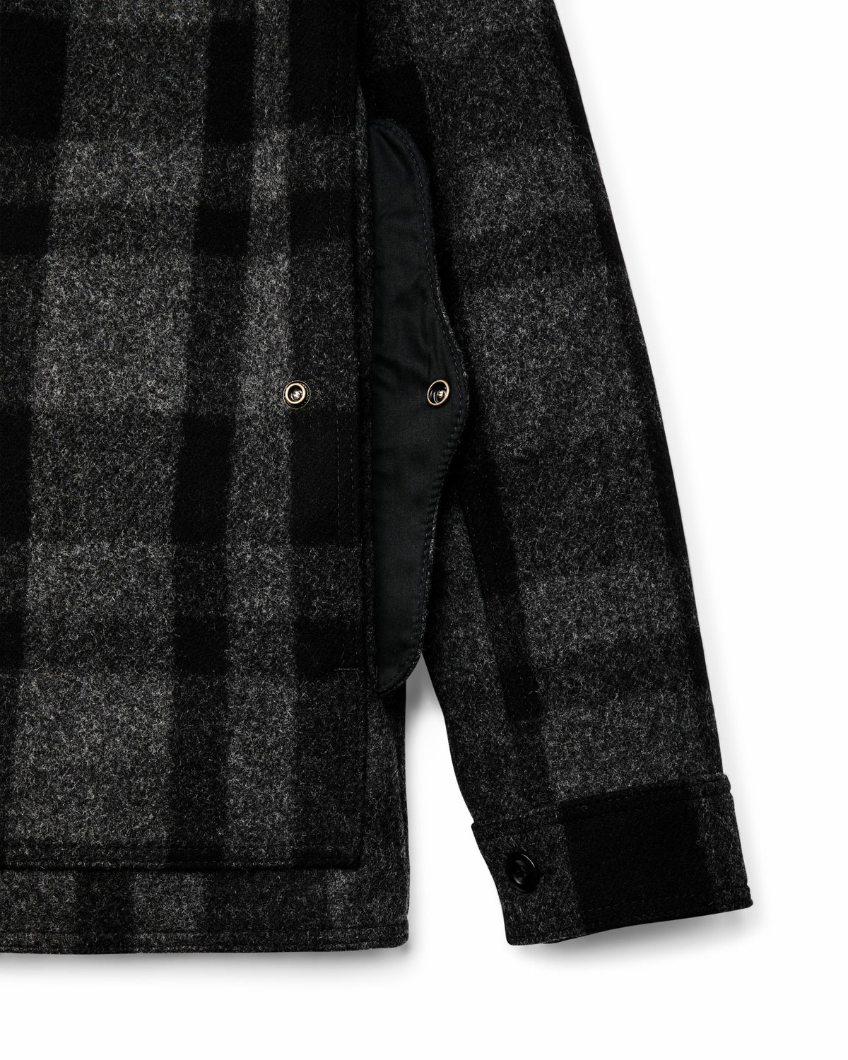Filson Classic / 1940s Mackinaw Wool Cruiser Jacket - Charcoal / Black Heritage Plaid