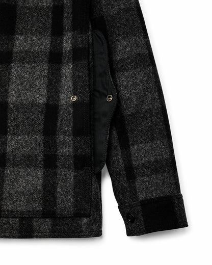 Filson Classic / 1940s Mackinaw Wool Cruiser Jacket - Charcoal / Black Heritage Plaid