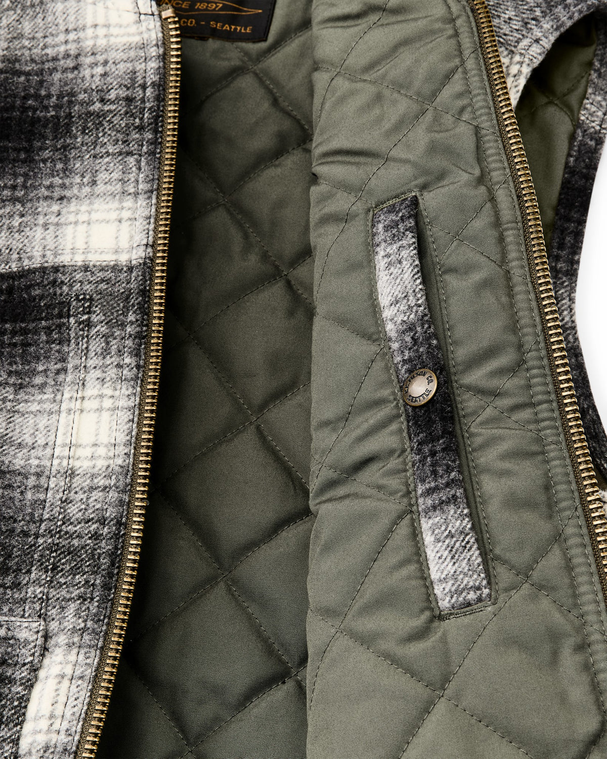 Filson Best Price / Spokane Insulated Work Vest - Charcoal Ombre