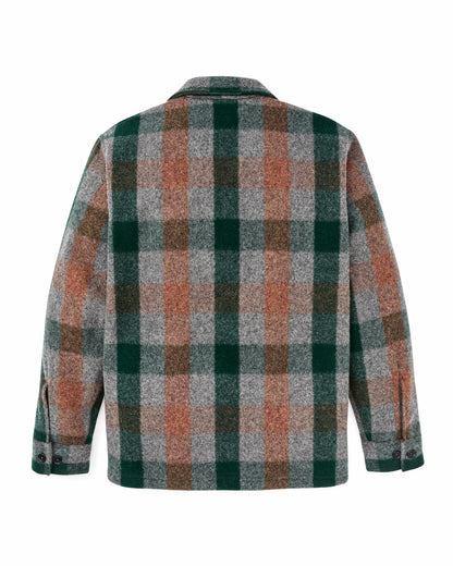 Filson Essential / Mackinaw Wool Jac-shirt - Green / Orange / Gray Plaid