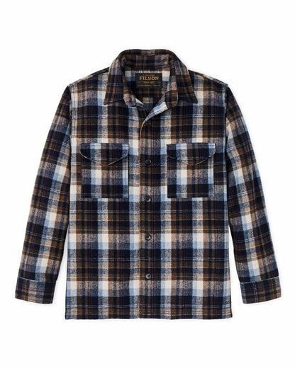 Filson Special Offer / Wool Jac-shirt - Brown / Light Blue Multi Plaid