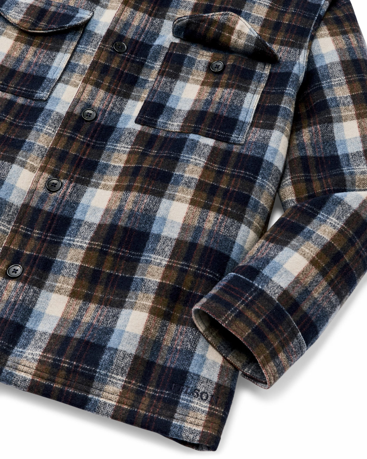 Filson Special Offer / Wool Jac-shirt - Brown / Light Blue Multi Plaid