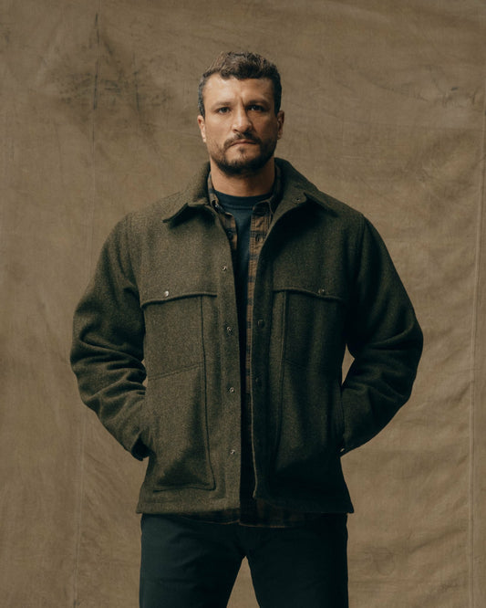 Filson Hot Sale / Mackinaw Wool Cape Coat - Forest Green