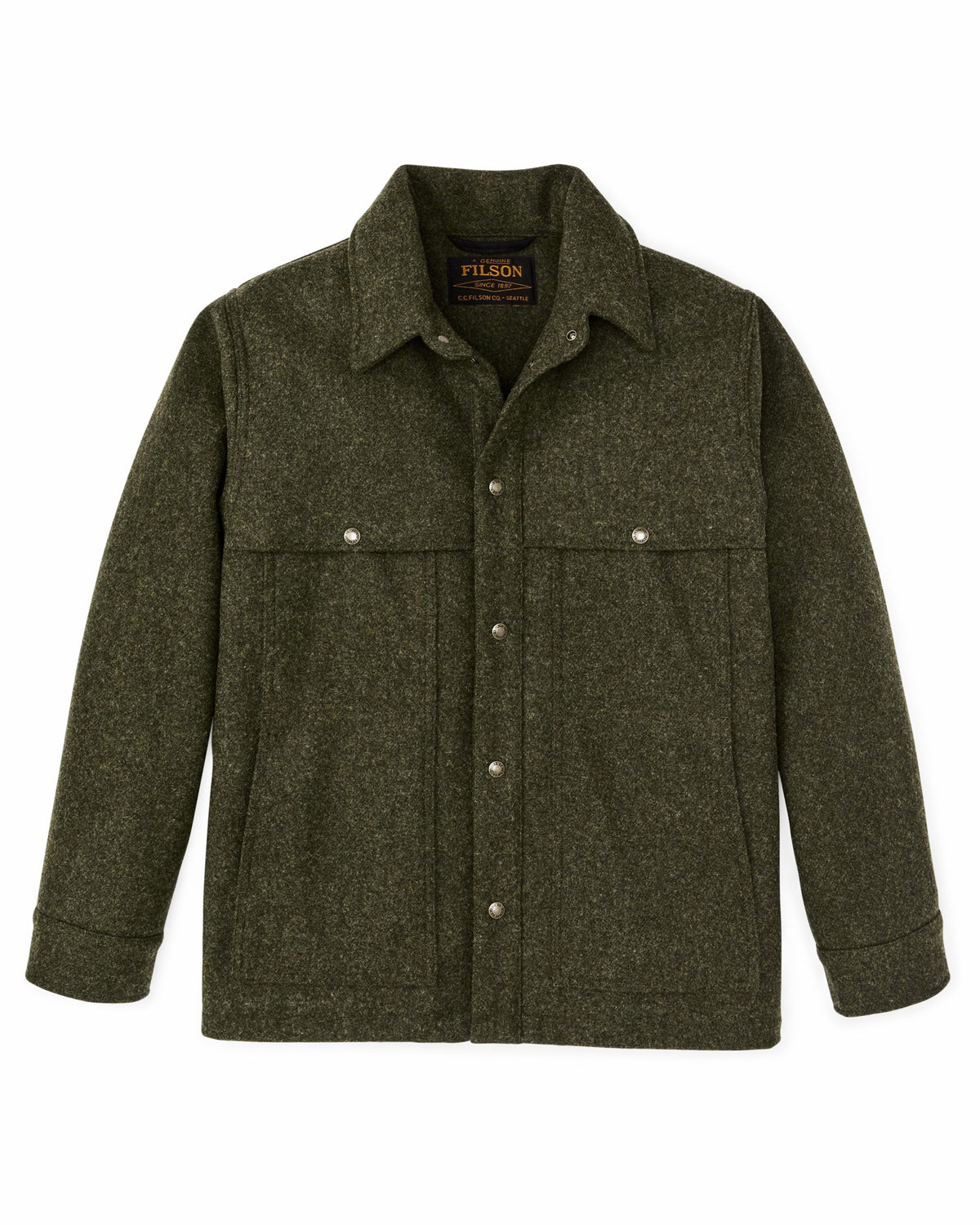 Filson Hot Sale / Mackinaw Wool Cape Coat - Forest Green