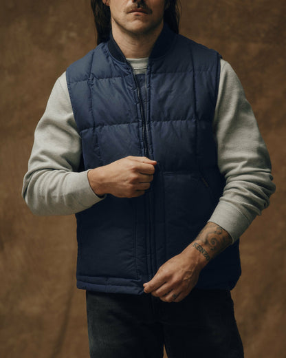 Filson Popular / Waxed Down Vest - Night Sky