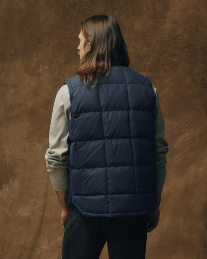 Filson Popular / Waxed Down Vest - Night Sky
