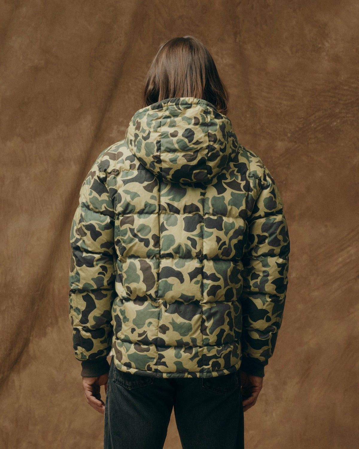 Filson Essential / Waxed Down Jacket - Tundra Shrub Camo