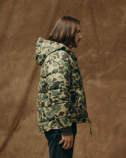 Filson Essential / Waxed Down Jacket - Tundra Shrub Camo