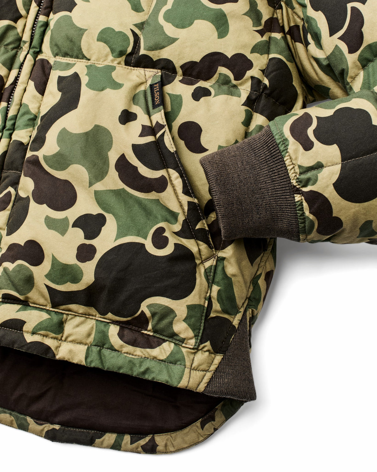 Filson Essential / Waxed Down Jacket - Tundra Shrub Camo