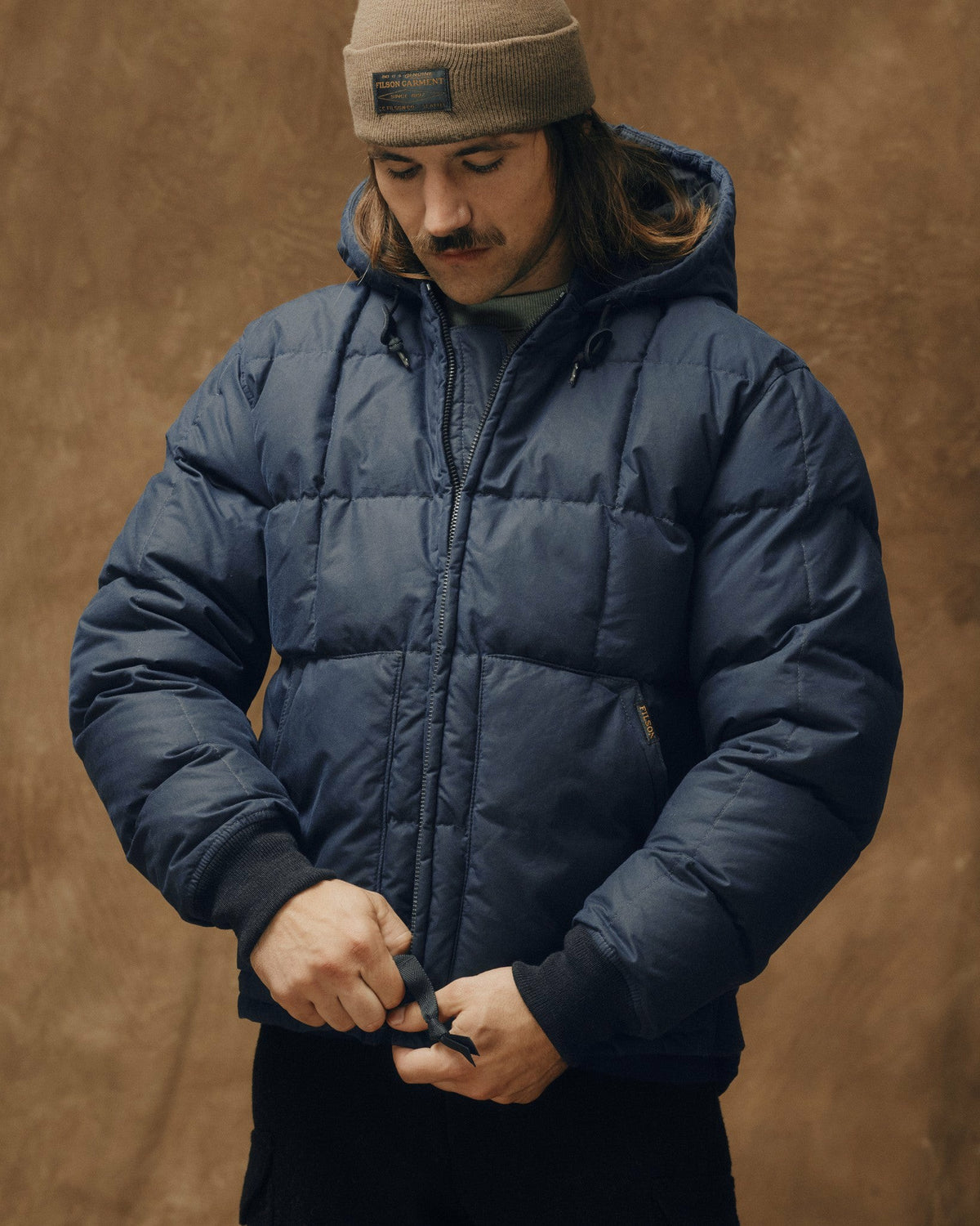 Filson Special Offer / Waxed Down Jacket - Night Sky