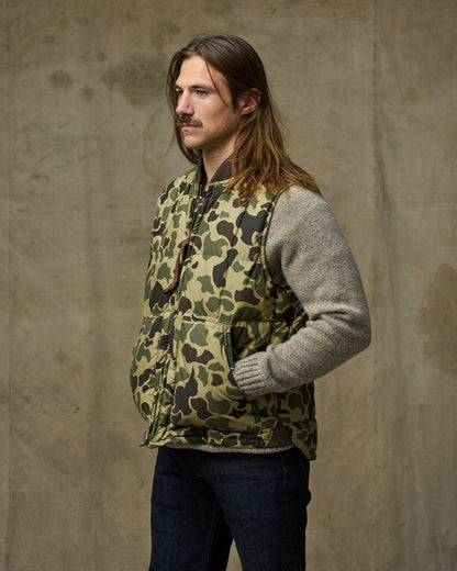 Filson Sale / Waxed Down Vest - Tundra Shrub Camo