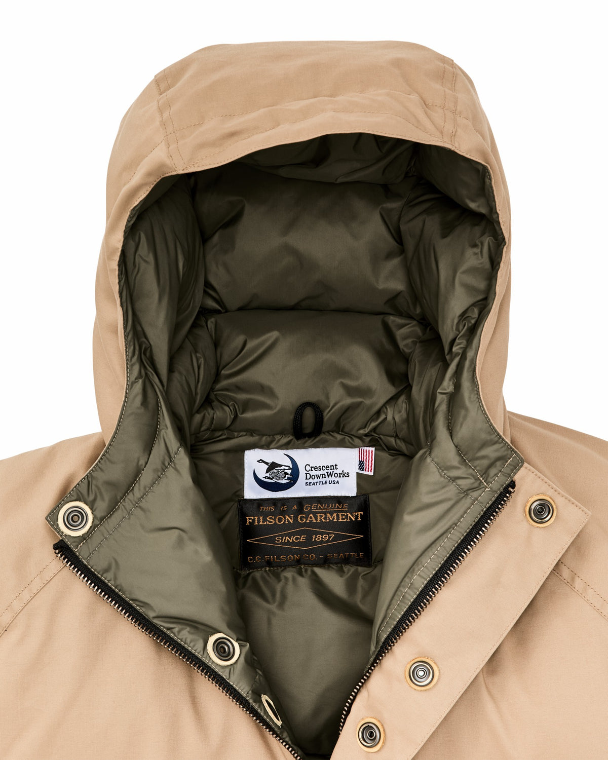 Filson Best Seller / Filson X Crescent Down Works Parka - Dark Tan / Tan