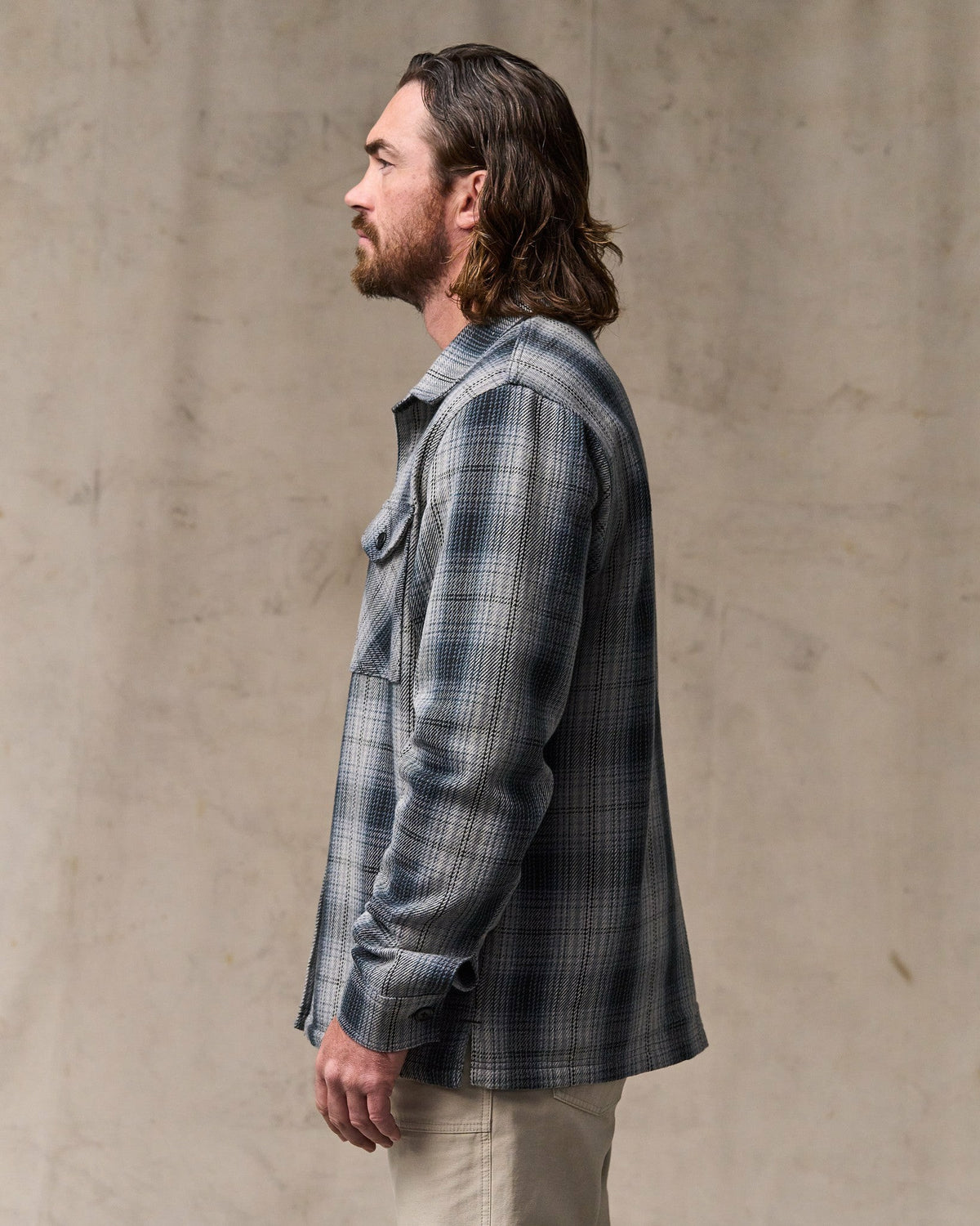 Filson Essential / Deer Island Jac-Shirt - Slate / Gray Ombre