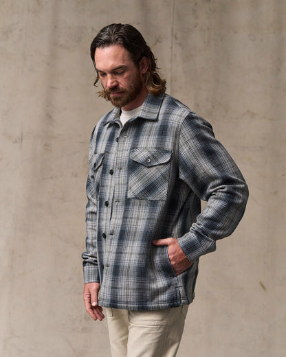 Filson Essential / Deer Island Jac-Shirt - Slate / Gray Ombre