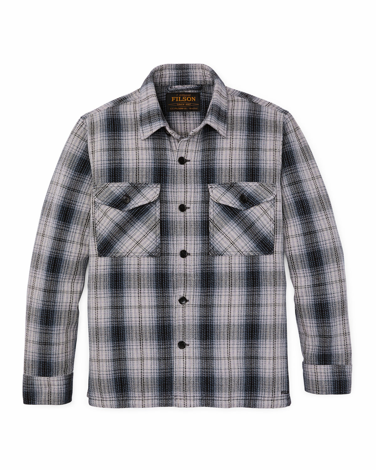Filson Essential / Deer Island Jac-Shirt - Slate / Gray Ombre