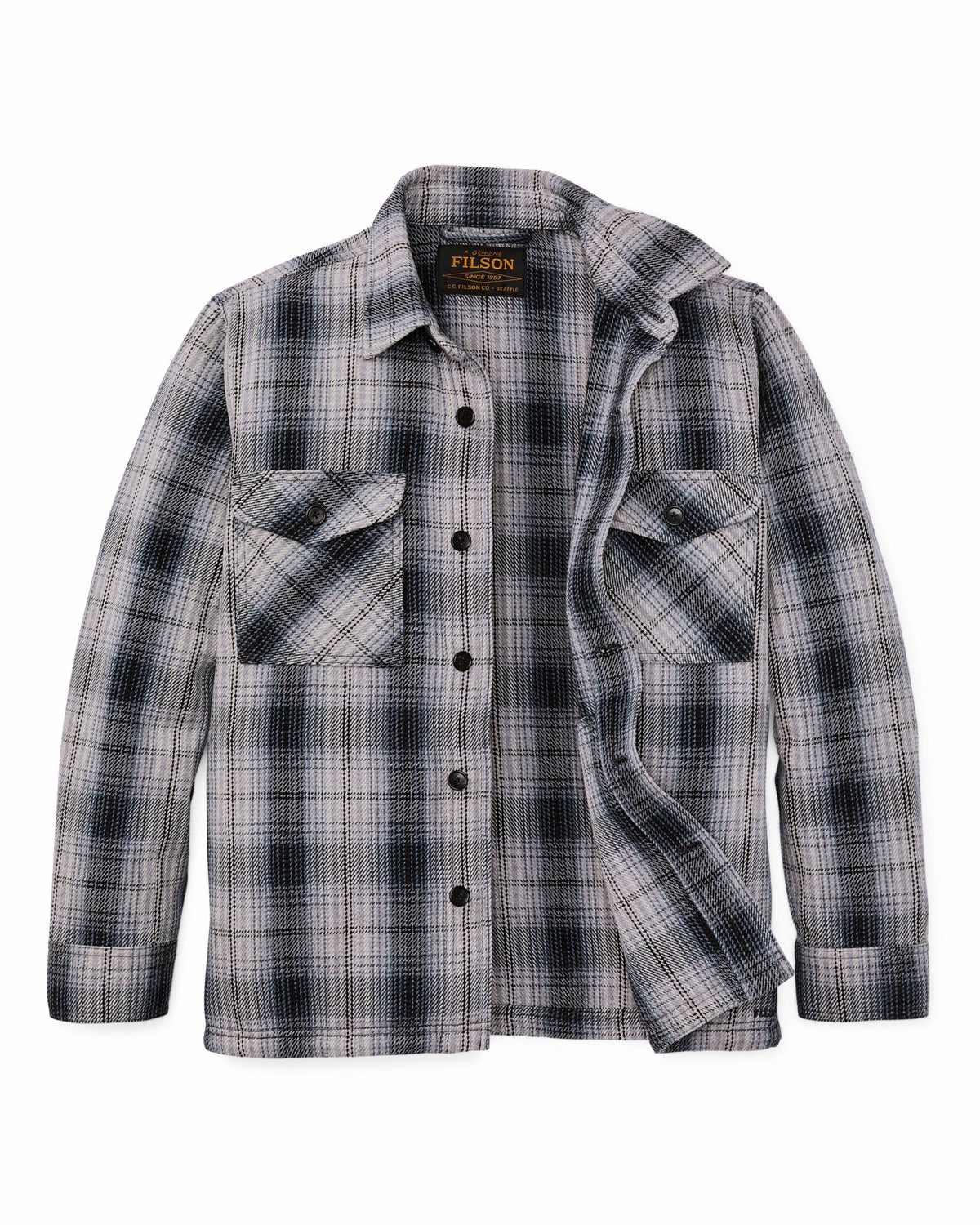 Filson Essential / Deer Island Jac-Shirt - Slate / Gray Ombre