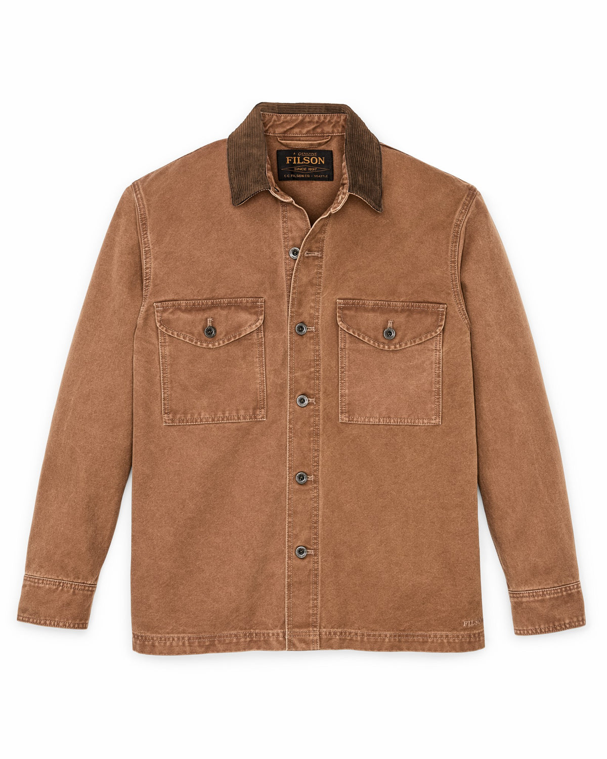 Filson Trusted / Rustic Canvas Jac-shirt - Whiskey
