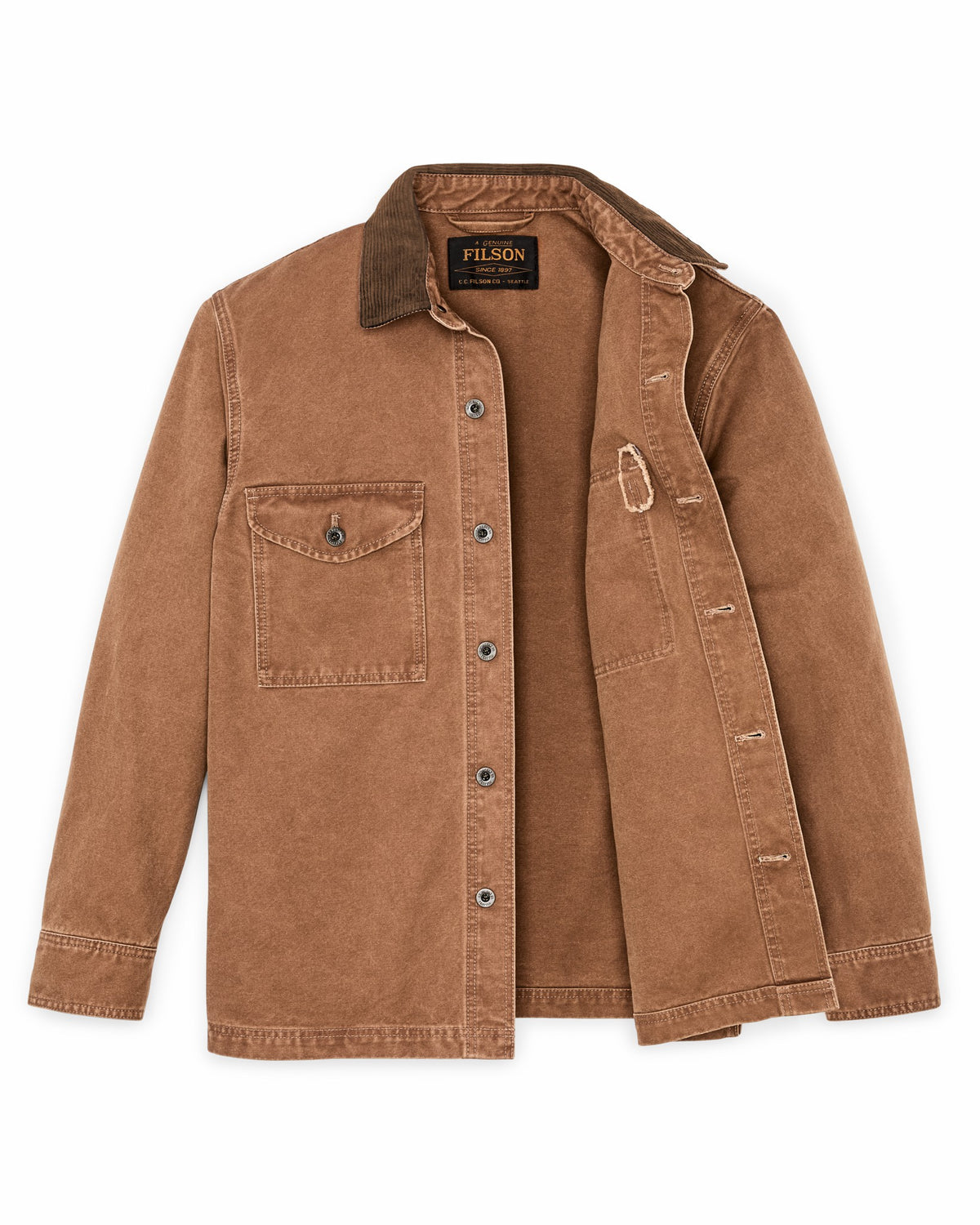 Filson Trusted / Rustic Canvas Jac-shirt - Whiskey
