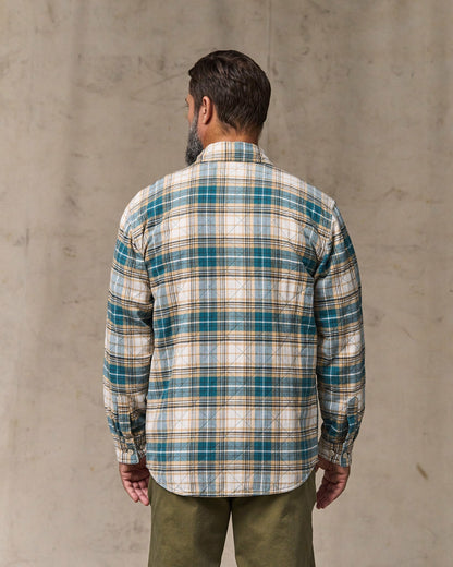 Filson Exclusive / Insulated Flannel Jac-shirt - Teal / Khaki Plaid