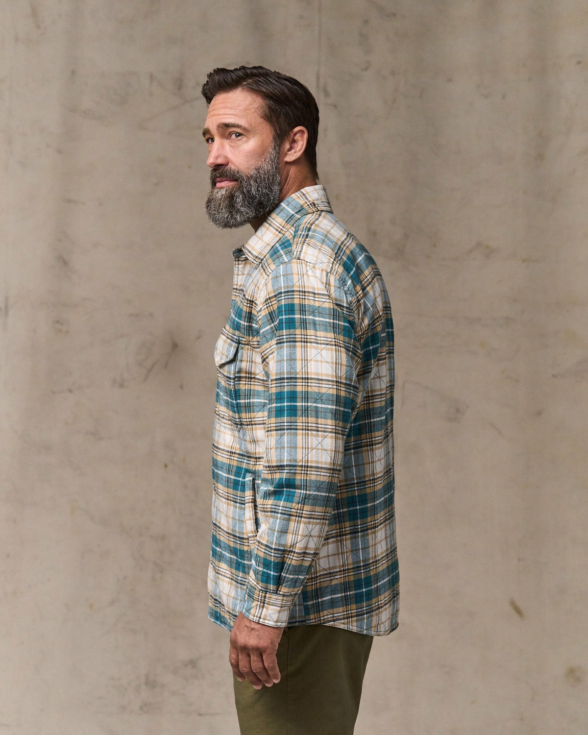 Filson Exclusive / Insulated Flannel Jac-shirt - Teal / Khaki Plaid