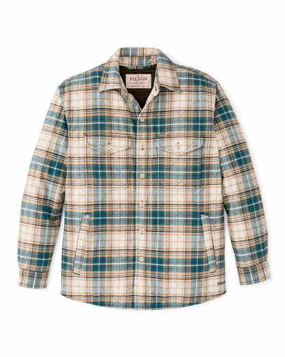 Filson Exclusive / Insulated Flannel Jac-shirt - Teal / Khaki Plaid