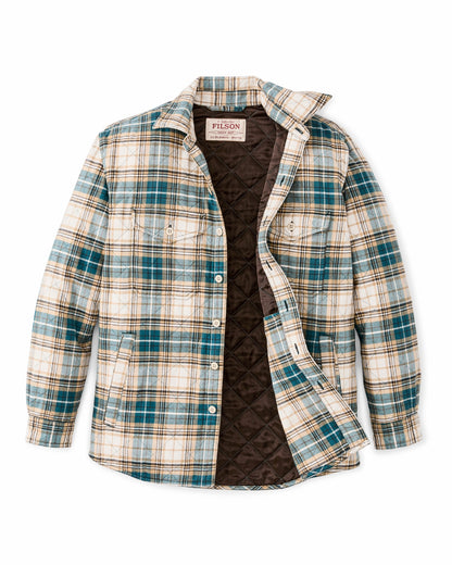 Filson Exclusive / Insulated Flannel Jac-shirt - Teal / Khaki Plaid