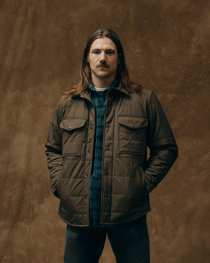 Filson Premium / Cover Cloth Quilted Jac-shirt - Slate Black