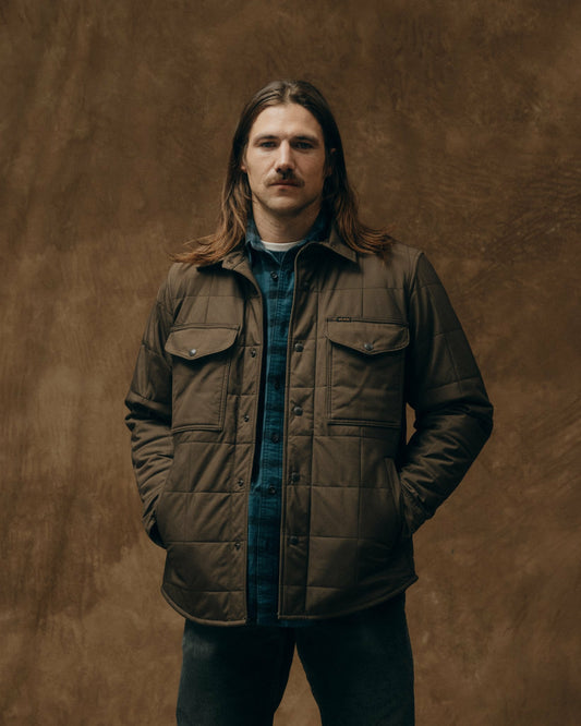 Filson Premium / Cover Cloth Quilted Jac-shirt - Slate Black
