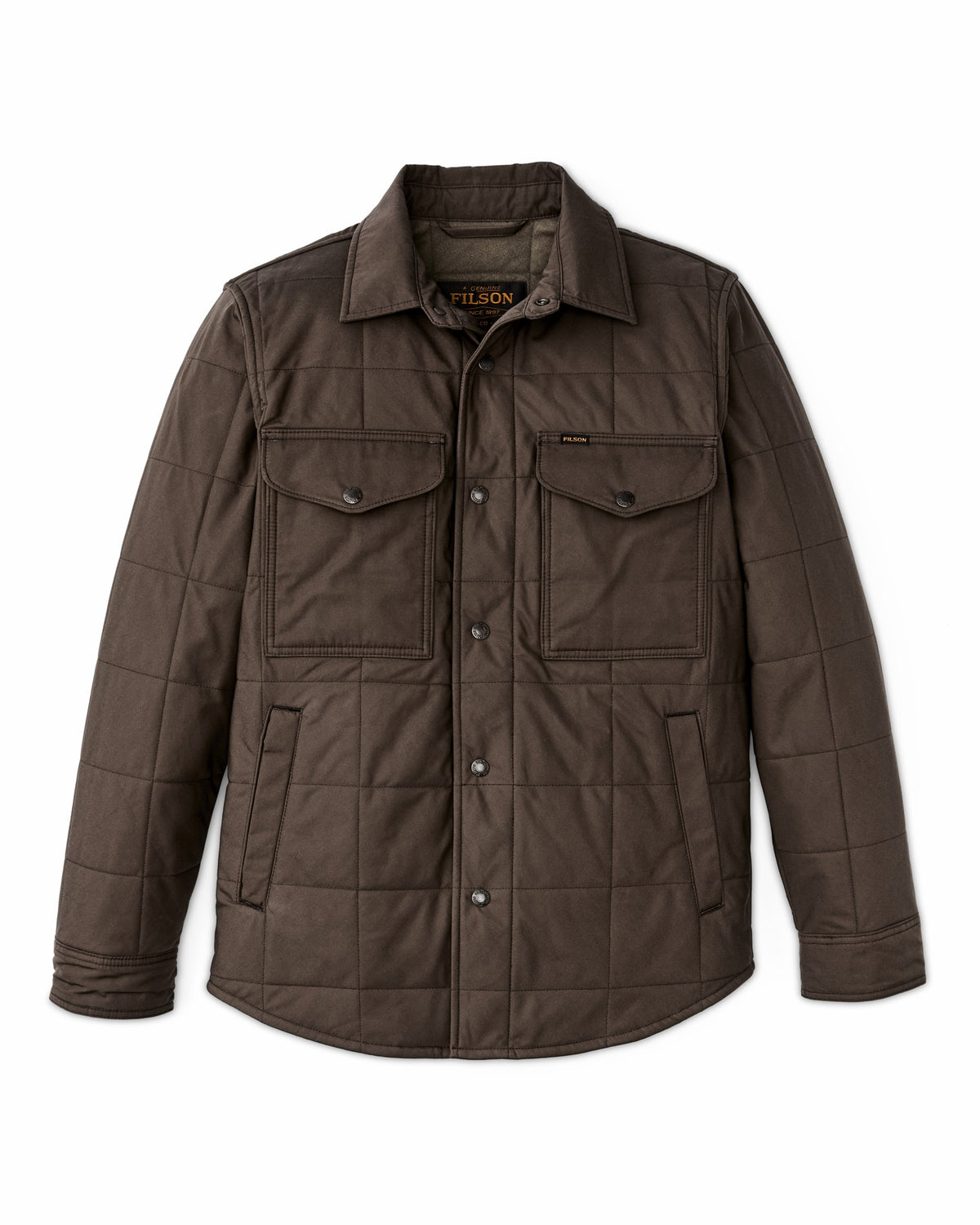Filson Premium / Cover Cloth Quilted Jac-shirt - Slate Black