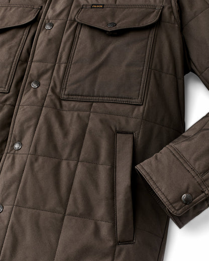 Filson Premium / Cover Cloth Quilted Jac-shirt - Slate Black