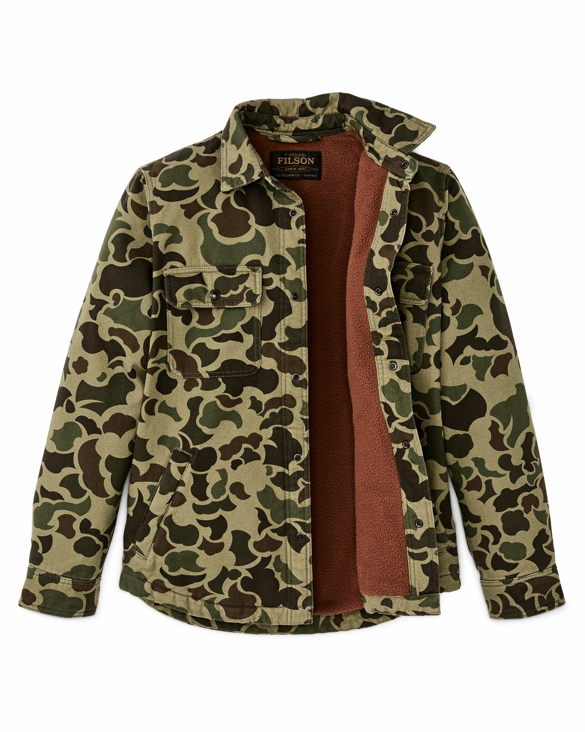 Filson Best Seller / Fleece Lined Jac-shirt - Tundra Shrub Camo