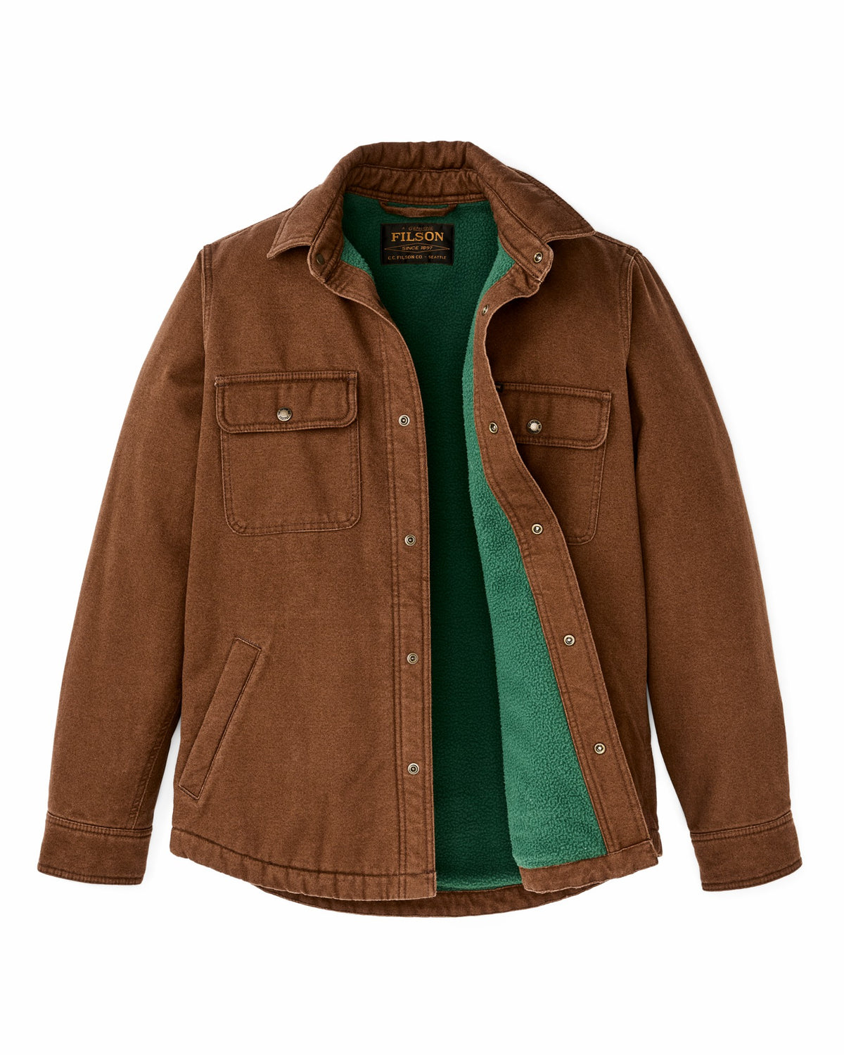 Filson Featured / Fleece Lined Jac-shirt - Brown