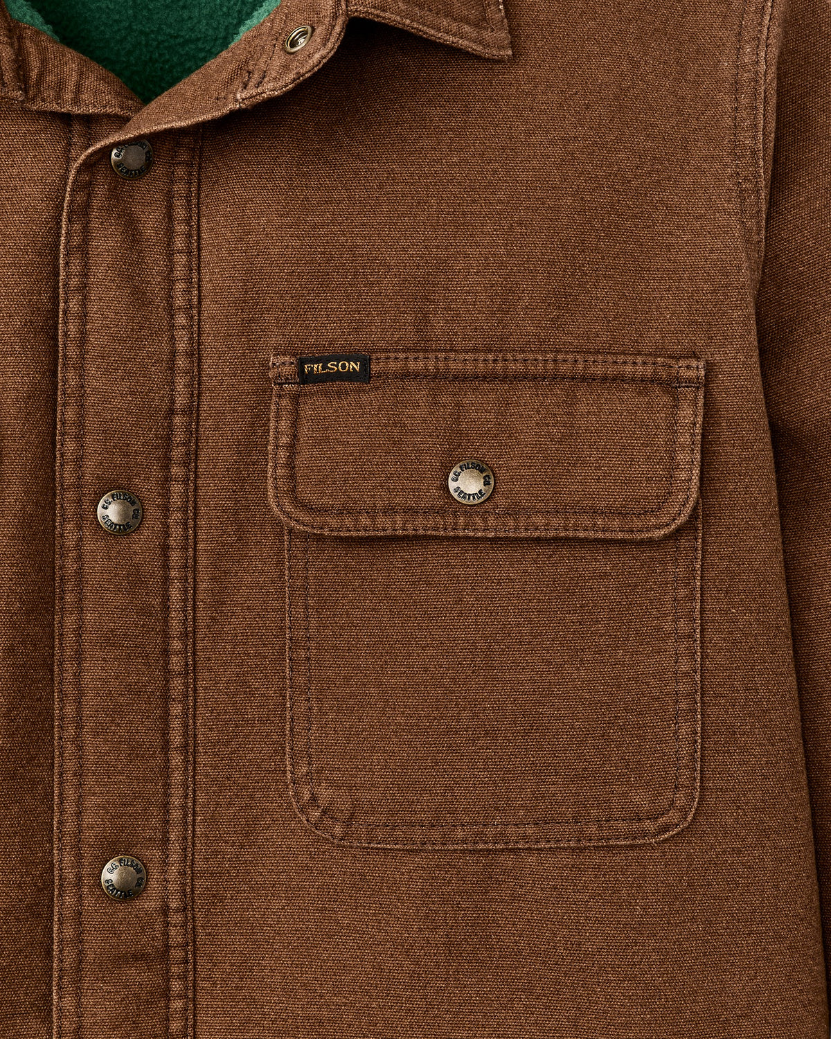 Filson Featured / Fleece Lined Jac-shirt - Brown