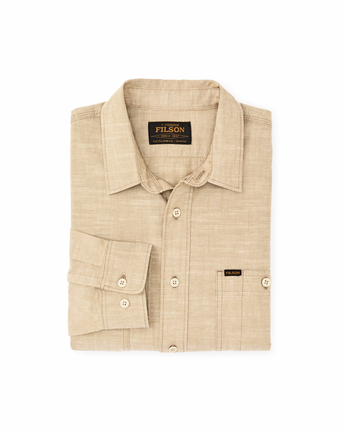 Filson Everyday / Chambray Cpo Shirt - Tan