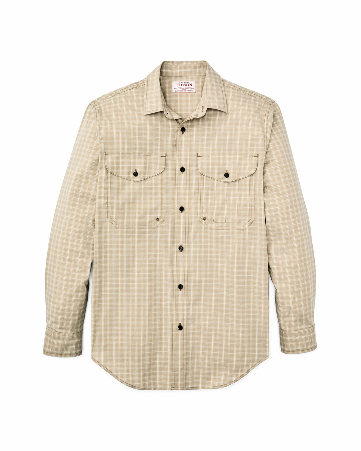 Filson Featured / Twin Lakes Sport Shirt - Tan / Cream Plaid