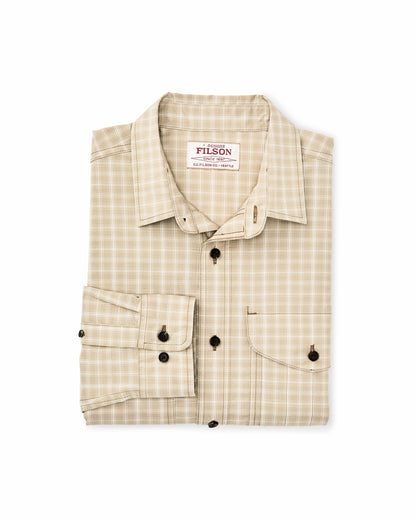 Filson Featured / Twin Lakes Sport Shirt - Tan / Cream Plaid