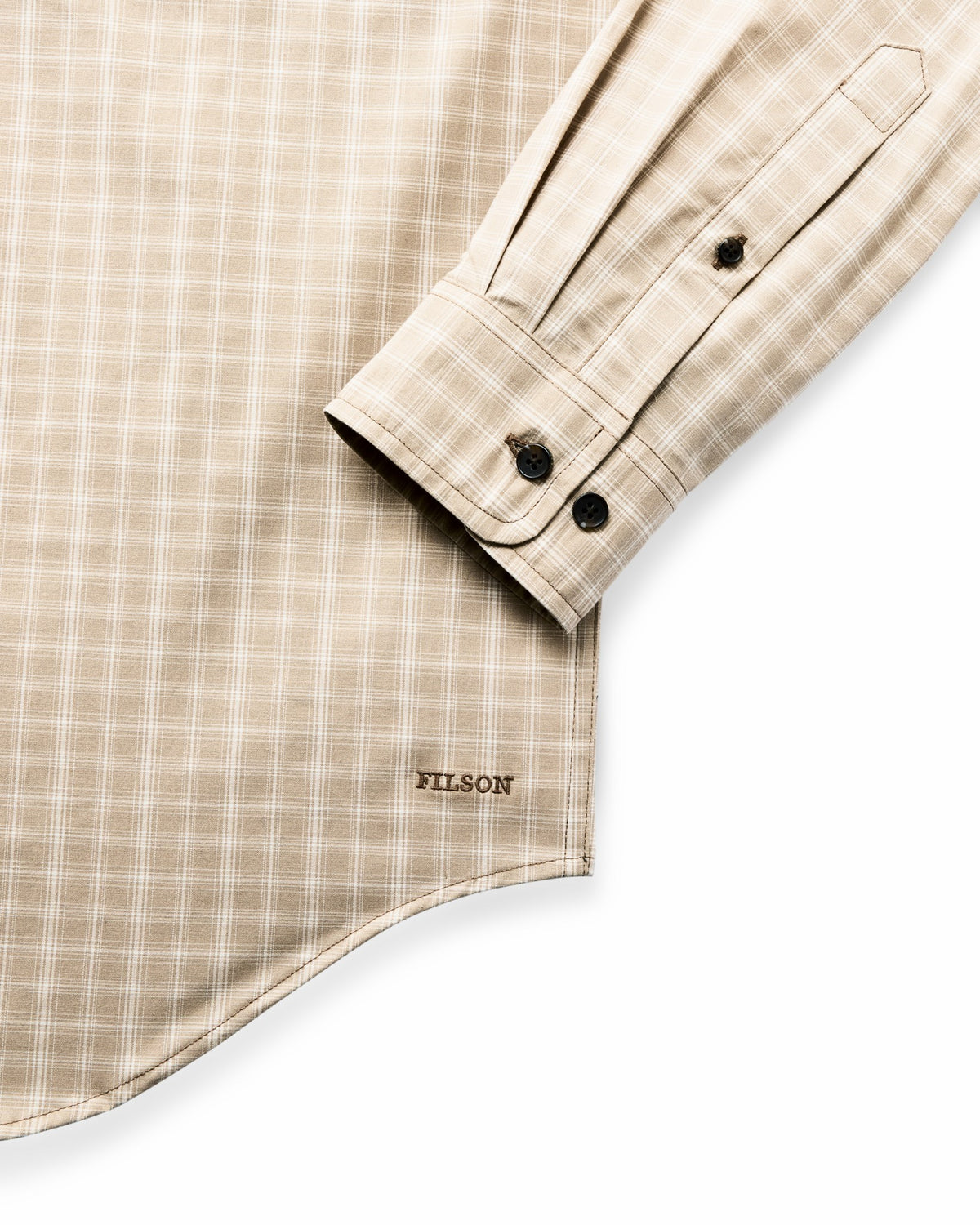 Filson Featured / Twin Lakes Sport Shirt - Tan / Cream Plaid