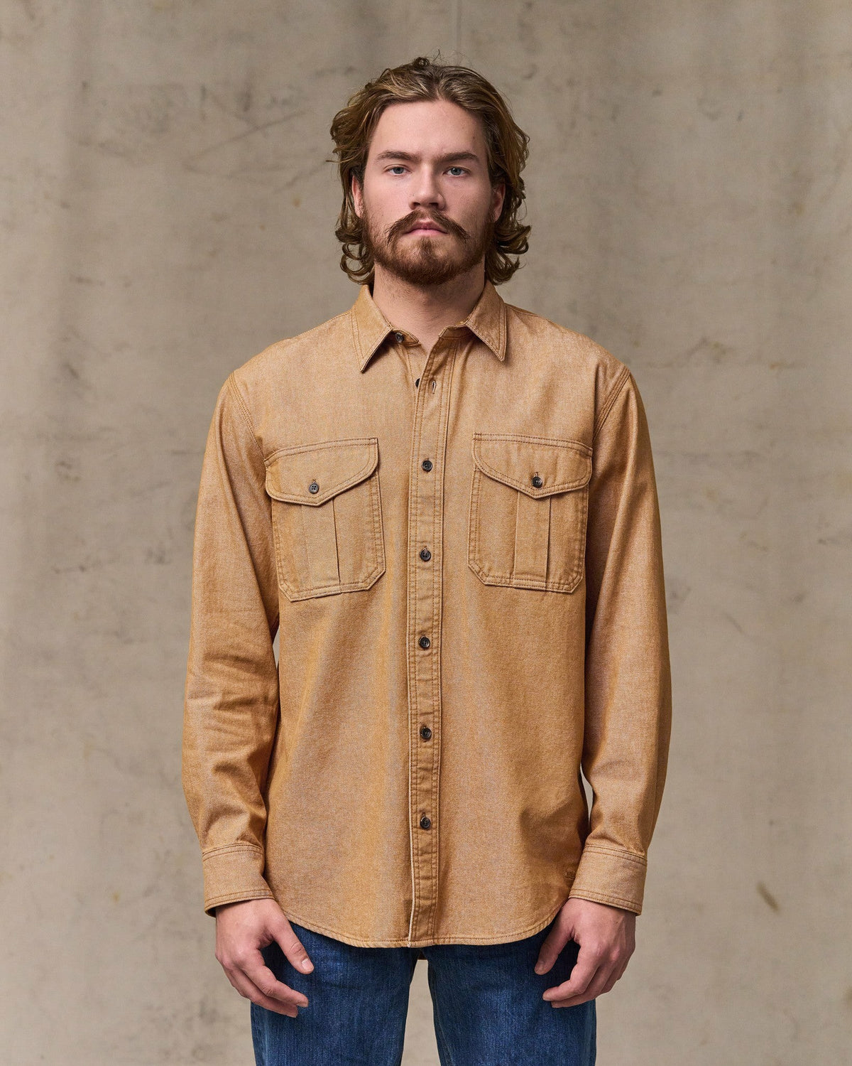 Filson Great Value / Denim Guide Shirt - Harvest Tan