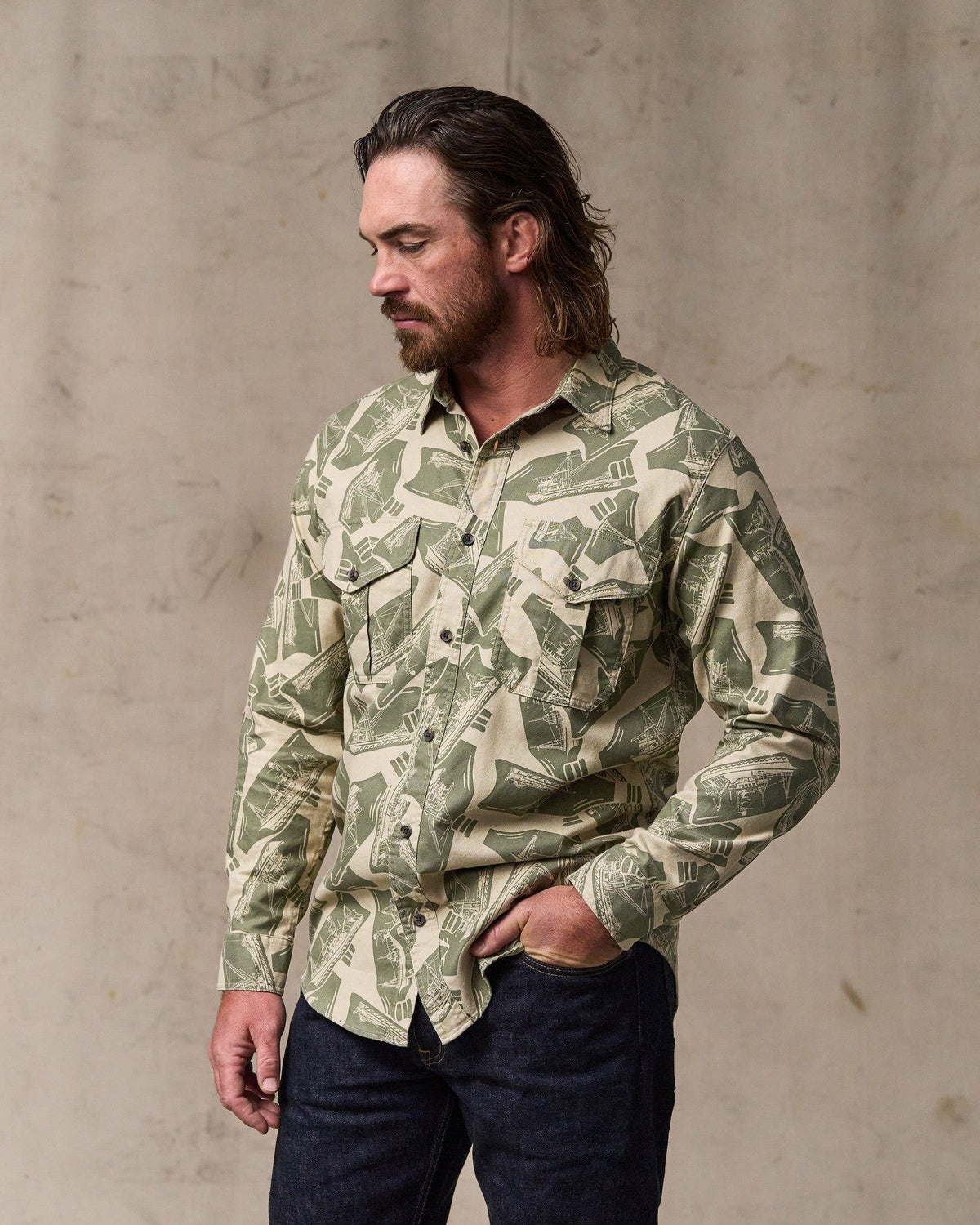 Filson Special Offer / Lightweight Alaskan Guide Shirt - Khaki / Print