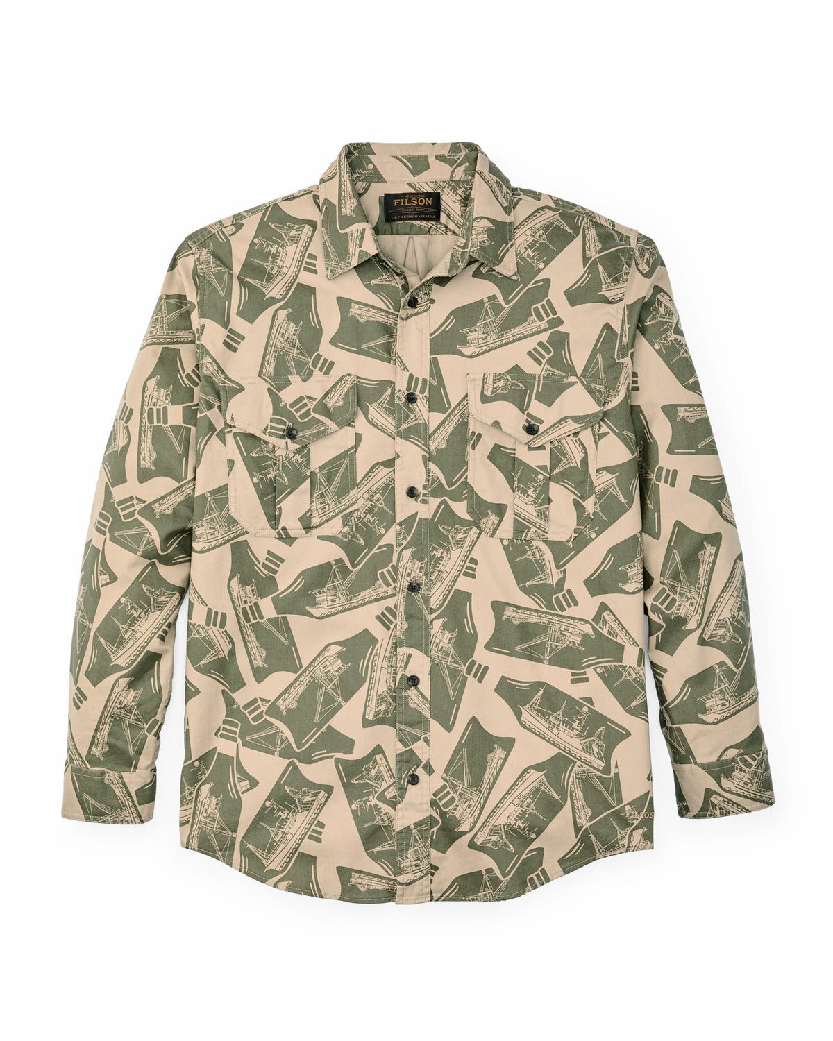 Filson Special Offer / Lightweight Alaskan Guide Shirt - Khaki / Print