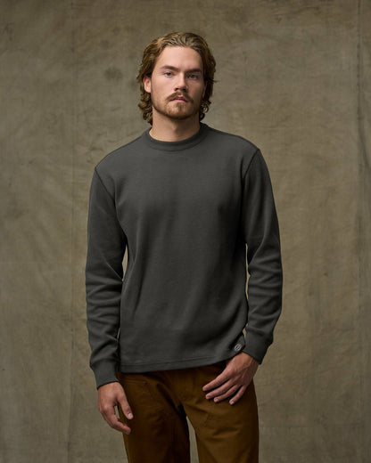 Filson Latest / Waffle Knit Thermal Crewneck - Faded Black