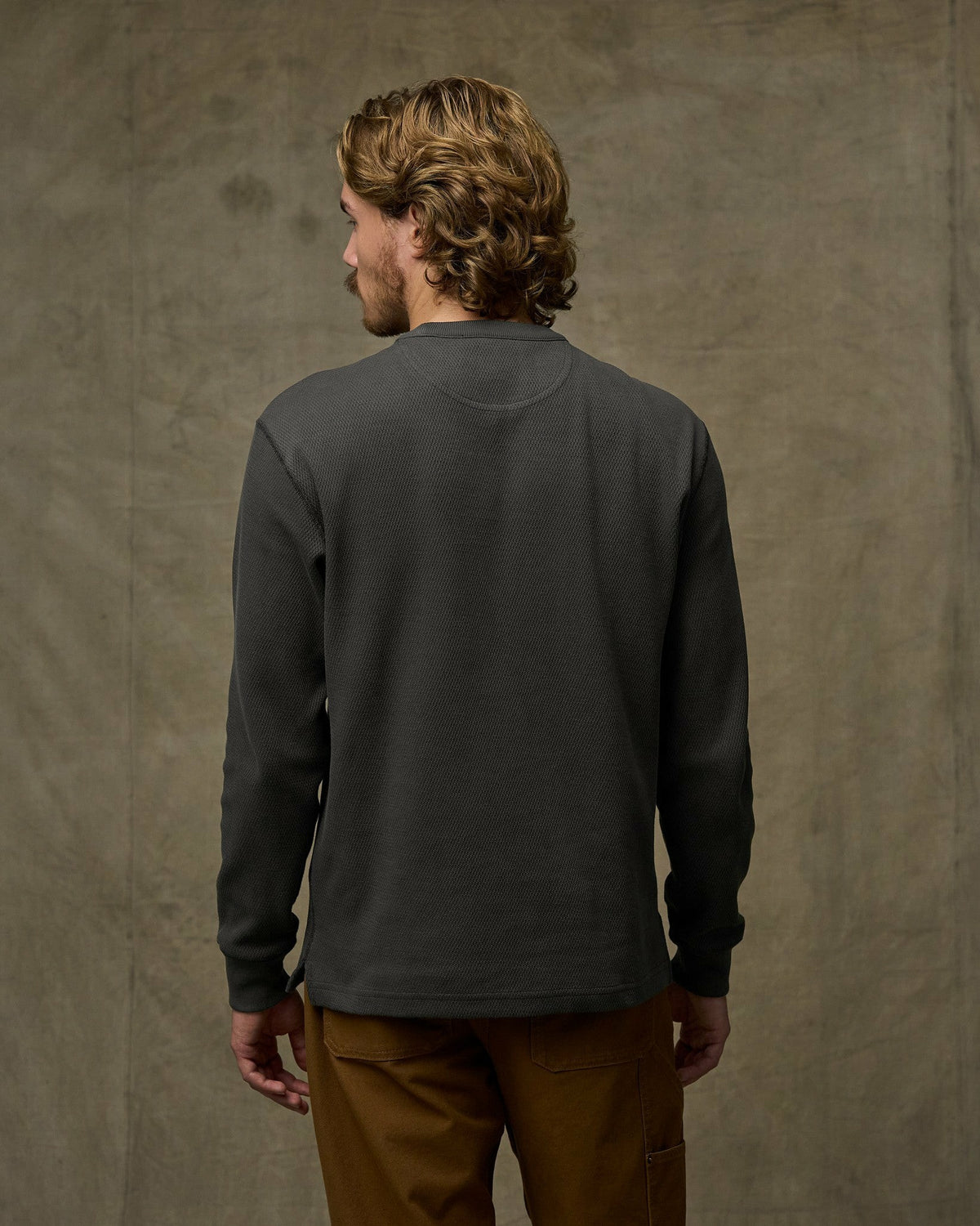 Filson Latest / Waffle Knit Thermal Crewneck - Faded Black