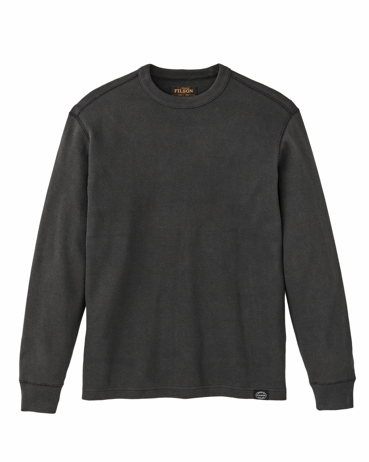 Filson Latest / Waffle Knit Thermal Crewneck - Faded Black