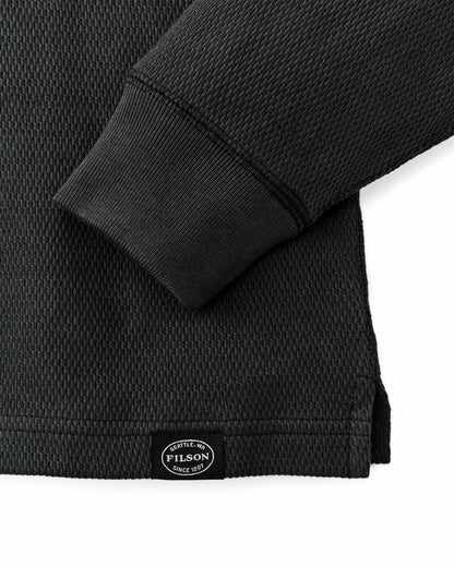 Filson Latest / Waffle Knit Thermal Crewneck - Faded Black