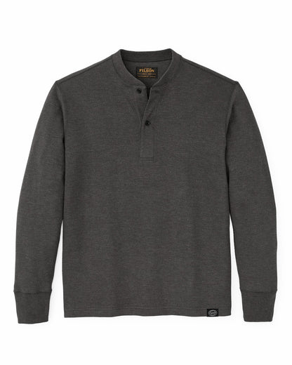 Filson Classic / Waffle Knit Henley - Charcoal