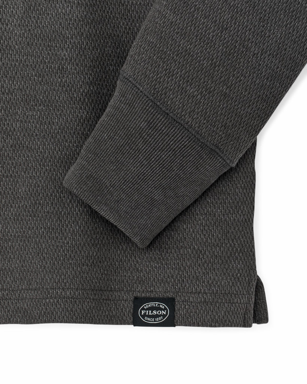Filson Classic / Waffle Knit Henley - Charcoal