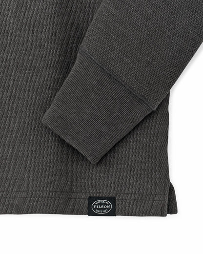 Filson Classic / Waffle Knit Henley - Charcoal